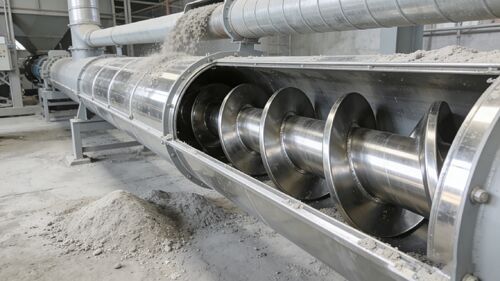 Abrasione e corrosione severe da polvere minerale? Un trasportatore a vite in acciaio inossidabile risolve il problema in un colpo solo.