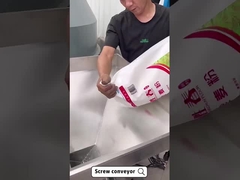 Convogliatori a vite flessibili inclinati in acciaio inossidabile per l'industria chimica