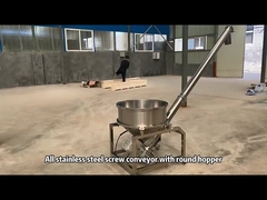 Convogliatore a vite a forma di U in acciaio inossidabile a tubo a scarico di grado industriale