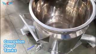 Recipienti di reazione personalizzati Serbatoi di stoccaggio di alta qualità da 500 litri Serbatoi di stoccaggio in acciaio inossidabile SS304/SS316L/C