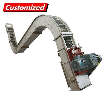 Convogliatore a catena di trascinamento di cenere di carbone industriale con rotolo a catena incorporato con trasportatore a raschiatura