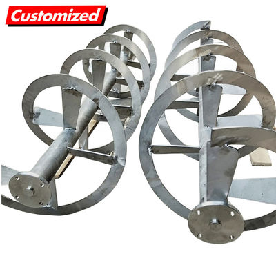 Un buon prezzo. Vite a coclea e agitatore a nastro elicoidale di alta precisione in acciaio inossidabile personalizzati per girante di viscosità in linea