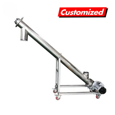 Un buon prezzo. OEM personalizzato in acciaio inossidabile resistente al calore Flessibile avvitatore a vite alimentatore per trasportatore di polvere in linea