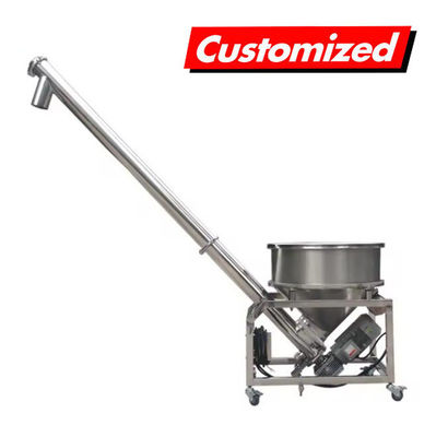 Un buon prezzo. Convogliere a vite flessibile e personalizzabile in acciaio inossidabile resistente al calore per il trasporto di polvere e cereali in linea