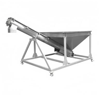 Un buon prezzo. Alimentatore automatico a vite con controllo PLC per materiali granulari in acciaio inossidabile e diametro a spirale personalizzabile in linea