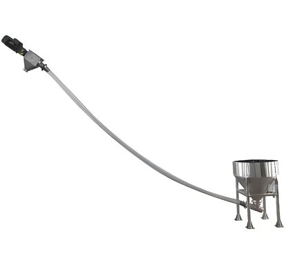 Un buon prezzo. Convogliere a vite flessibile in acciaio inossidabile 304 ad alta efficienza personalizzabile per il carico di grano sfuso in linea