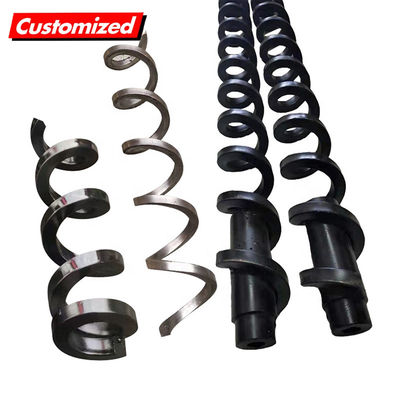 Un buon prezzo. Trasportatore a coclea senza albero in acciaio inossidabile resistente al calore con dimensioni personalizzate per uso industriale in linea