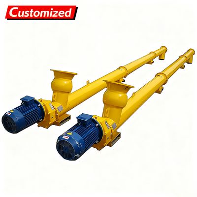 Un buon prezzo. Custom Auger Conveyor Systems Cement silo discharge Manufacturer Automatic Cement Powder Inclined Auger Screw Conveyor Feeder in linea