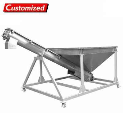 Un buon prezzo. Alimentatore a ventola a vite di progettazione personalizzata con azionamento a frequenza variabile e struttura a vite profonde per la movimentazione di materiali sfusi in linea