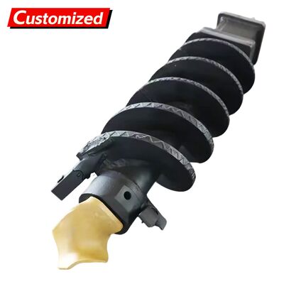 Un buon prezzo. Macchina di perforazione per auger personalizzata Budget-Friendly Dual-Cutting Single-Flute Straight Rock Auger Rotary Drilling Auger Rock Auger in linea