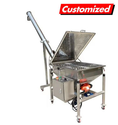 Un buon prezzo. Feeder a vite in acciaio inossidabile completamente automatico personalizzato per trasportatori di granuli e polveri in linea