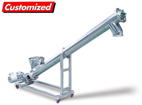 Un buon prezzo. In acciaio inossidabile, resistente al calore, alimentatore a vite ad alta precisione e trasportatore a vite flessibile per il trasporto di polvere in linea