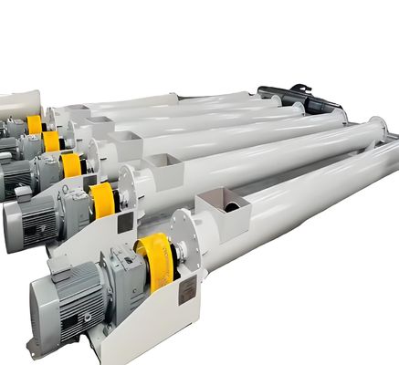 Un buon prezzo. Convogliatore a vite in acciaio inossidabile resistente alla corrosione con lunghezza personalizzabile per il flusso di materiali industriali in linea