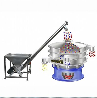 Un buon prezzo. Convogliere a vite flessibile in acciaio inossidabile con velocità regolabile e controllo PLC per l'industria chimica in linea