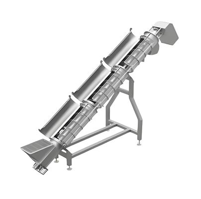 Un buon prezzo. Convogliatore a spirale in acciaio inossidabile personalizzato con velocità regolabile per la lavorazione degli alimenti e la movimentazione dei materiali in linea