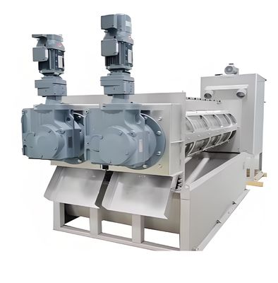 Un buon prezzo. Combinazione di macchine di impilazione a vite a doppia elica ad alta efficienza e attrezzature per la depurazione dei fanghi per il trattamento delle acque reflue in linea