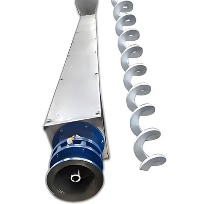 Un buon prezzo. Forma U di acciaio inossidabile senza albero di trivellazione a spirale lame di cemento di cenere tubo di fanghi trasportatore a spirale in linea