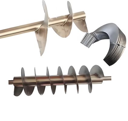Un buon prezzo. Blade a spirale resistente all'abrasione in acciaio inossidabile 304 - Componente di trasportatore laminato a freddo continuo per macchine agricole in linea