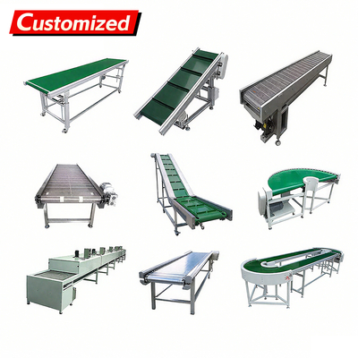 Un buon prezzo. Convogliere a cintura mobile in acciaio inossidabile su misura con cintura in PVC 1 set MOQ in linea