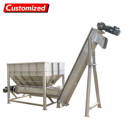 Un buon prezzo. Convogliatori a vite a spirale senza albero personalizzati per il trasporto di grandi volumi di materiali e merci in linea