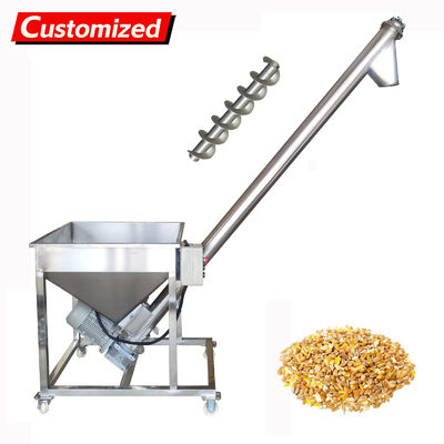 Un buon prezzo. oem Vertical Spiral Powder Conveyor 1100W Screw Type Automatic Granule‌ Conveyor 1400r/min Stainless Steel Spiral Feeding Machine with 66.93