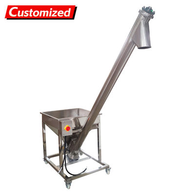 Un buon prezzo. customized Screw Powder Feeding Machine, Automatic Feeder Vibrating Hopper Inclined Conveyor, Powder Loading Machine Vibrating Hopper 110V in linea