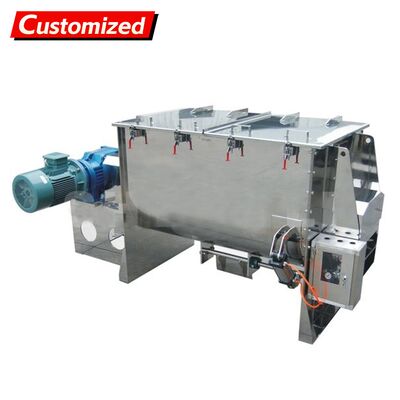 Un buon prezzo. Miscelatore a nastro in acciaio inossidabile a misura Miscelatore a spirale Miscelatore ad alta efficienza di miscelazione per polveri granuli materiali viscosi paste Adatto alle industrie chimiche farmaceutiche alimentari alimenti plastiche in linea
