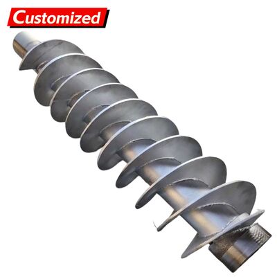 Un buon prezzo. Lamelle per trasportatori a vite su misura in acciaio inossidabile e in acciaio al carbonio con disegni a fuso/senza fuso per componenti di trasportatori a fuso Energia e miniere, aziende agricole, opere di costruzione in linea