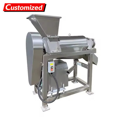 Un buon prezzo. Succettatore di frutta e verdura in acciaio inossidabile commerciale su misura Succettatore a vite Succettatore di polpa Succettatore di bacche di frutta, noci e radici Equipaggiamento di succo di verdura Sistema meccanico di succo in linea