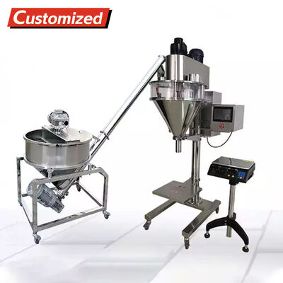 Un buon prezzo. Riempitrice semiautomatica per polveri con precisione di riempimento ≤±1% e sistema di controllo PLC per un dosaggio preciso in linea