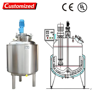 Un buon prezzo. Homogenizzatore e dispergatore in acciaio inossidabile 500L/1000L su misura per lo smistamento di liquidi e fanghi chimici in linea