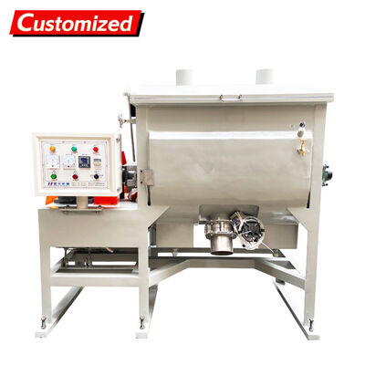 Un buon prezzo. Miscelatore di polvere a nastro orizzontale semiautomatico per PVC in acciaio inossidabile di capacità 350L in linea