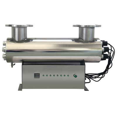 Un buon prezzo. Sterilizzatore UV ad alta potenza da 320W con portata di 15 tonnellate/ora e alloggiamento in acciaio inossidabile 304 per la purificazione dell'acqua UVC In linea